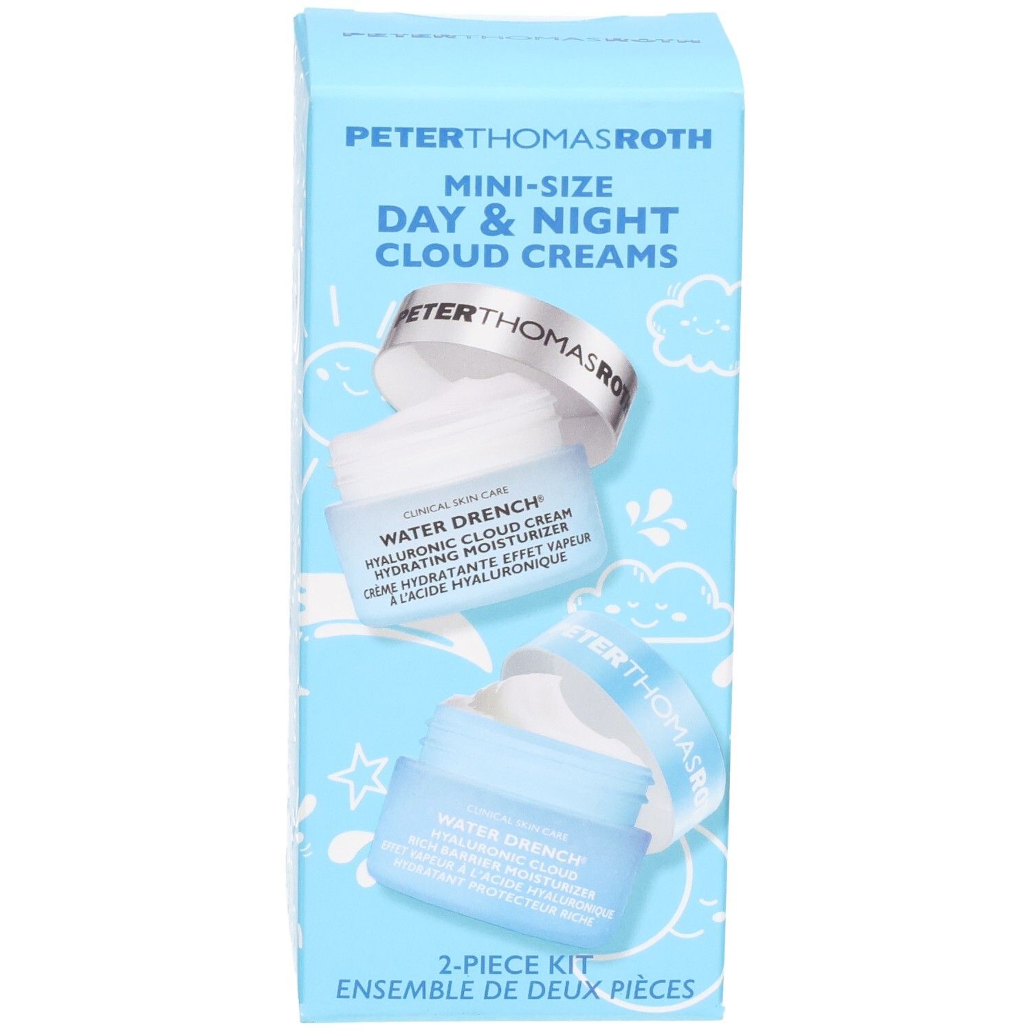 Peter Thomas Roth Mini-Größe Day & Night Cloud Creams 2-teiliges Set, Vorderansicht.