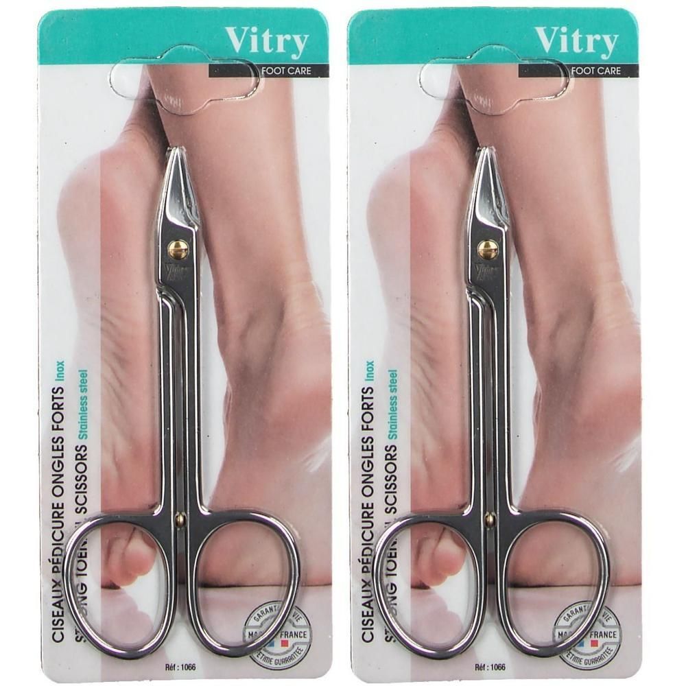 Vitry Fußpflege-Nagelschere aus Edelstahl, für starke Nägel.