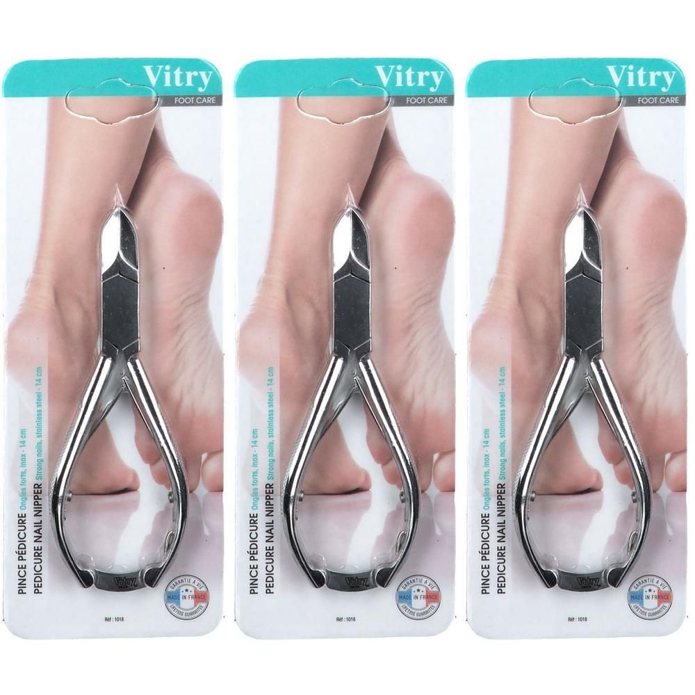 Vitry Nagelknipser aus Edelstahl für die Pediküre.