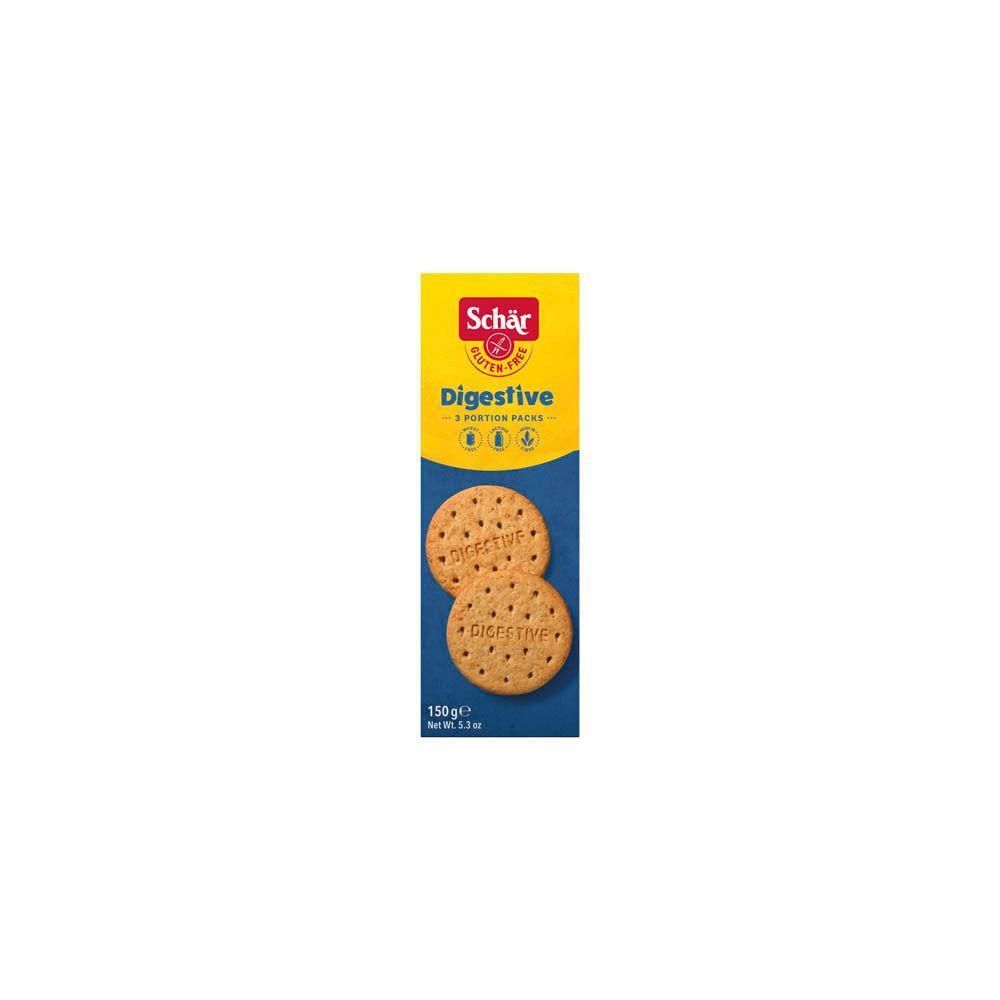 Schär Glutenfreie Digestive Kekse, 2 Portionspäckchen.