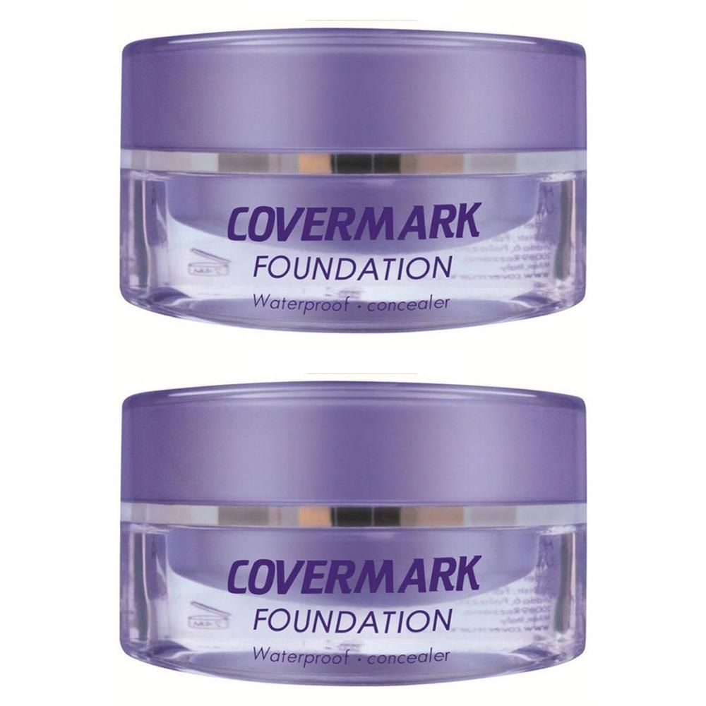 Deux pots de fond de teint Covermark, imperméable, correcteur.