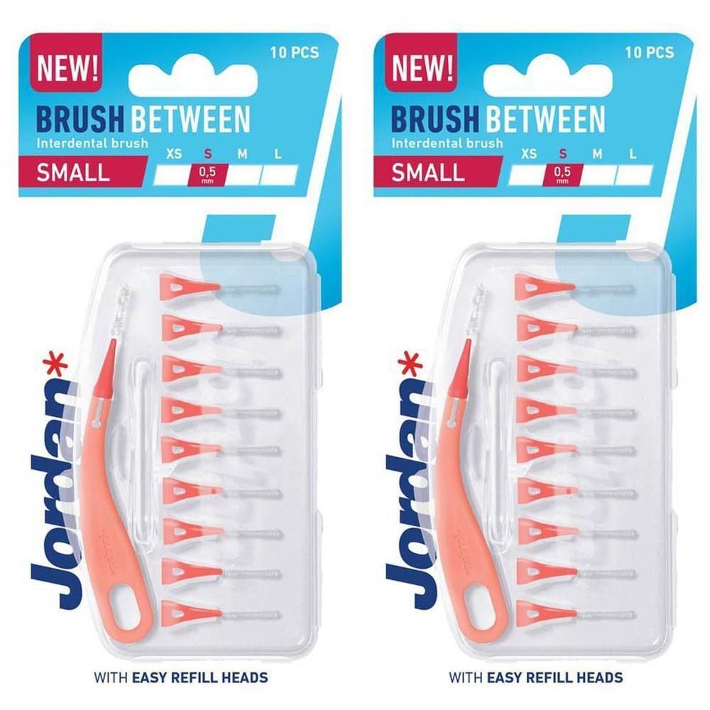 Brossettes interdentales Jordan CLINIC, Taille S (0,5 mm), 10 pièces en blister.
