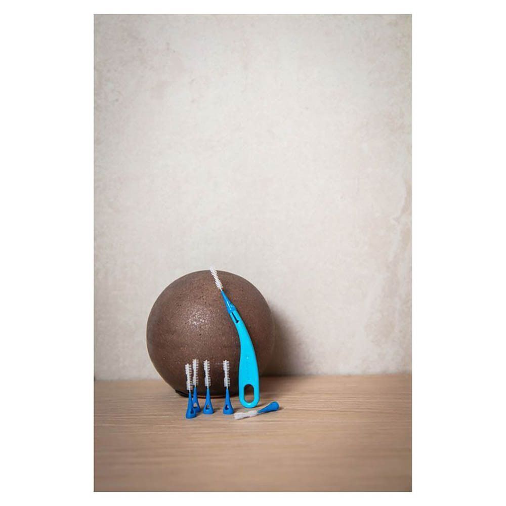 Brosse interdentaire Jordan Brush Between avec 10 têtes de recharge, Medium, 0,6 mm.