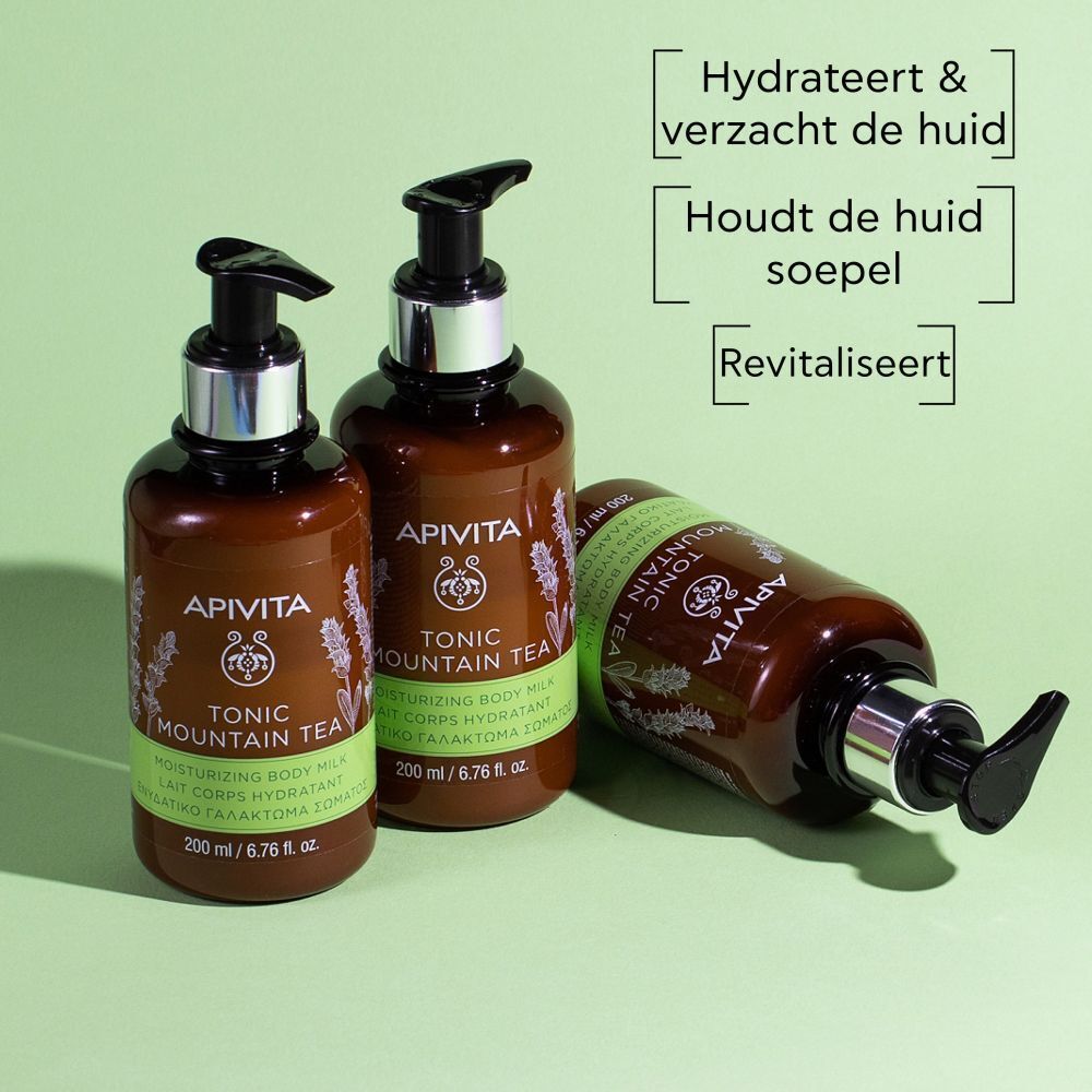 Apivita Tonic Thé Montagne Lait Corporel Rafraîchissant