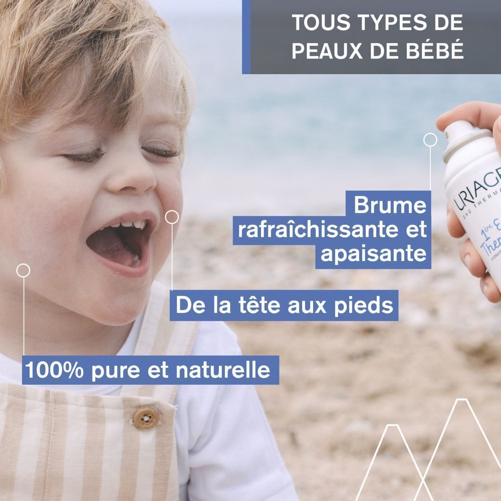 Uriage Bébé 1ère Eau Thermale : brume rafraîchissante et apaisante pour bébé.
