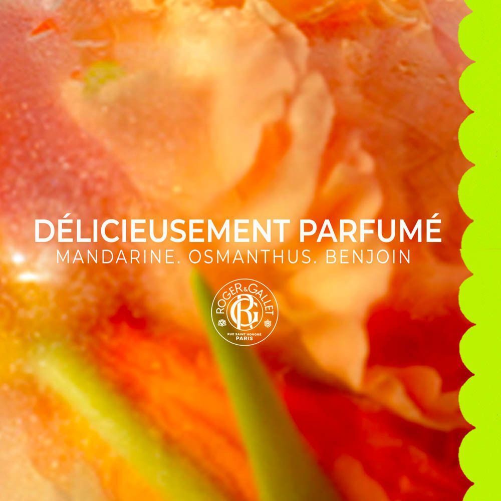 Gel douche Roger & Gallet Fleur d'Osmanthus, Mandarine, Osmanthus, Benjoin.