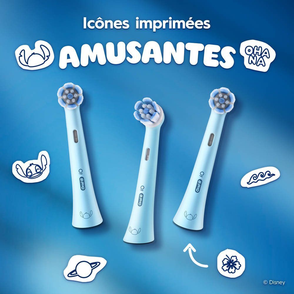 Enfant avec brosse à dents Oral-B iO Kids chez le dentiste, certifié E.A.P.D.