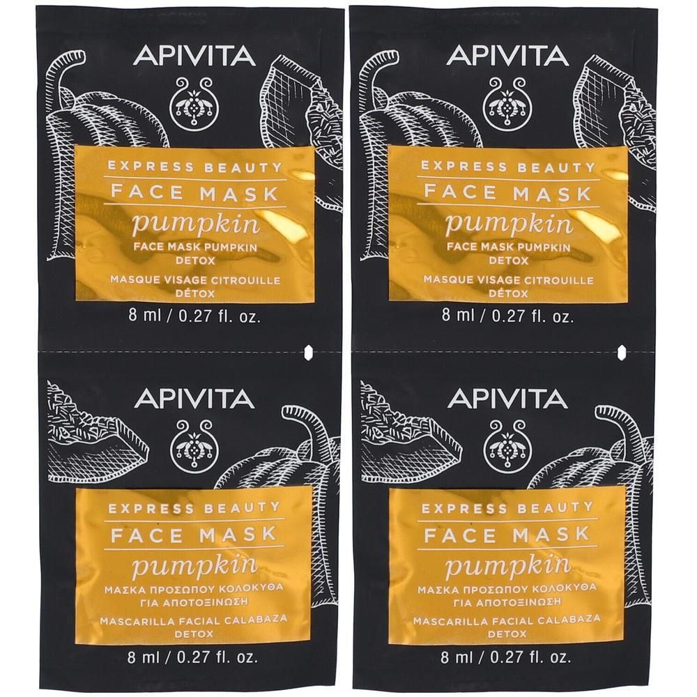 APIVITA Express Beauty Masque Visage Citrouille, 8ml.