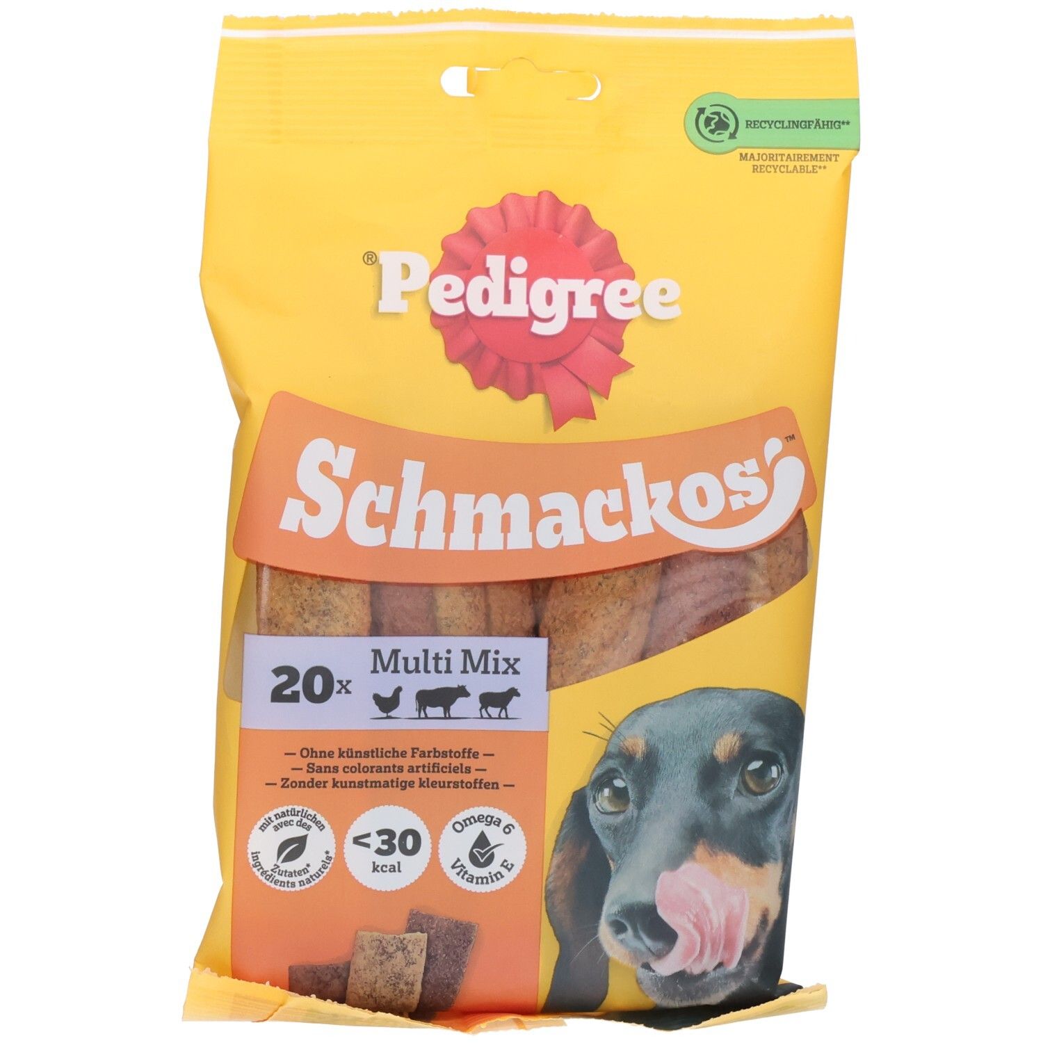 Pedigree Schmackos Multi Mix Hundeleckerlis, 20 Stück.