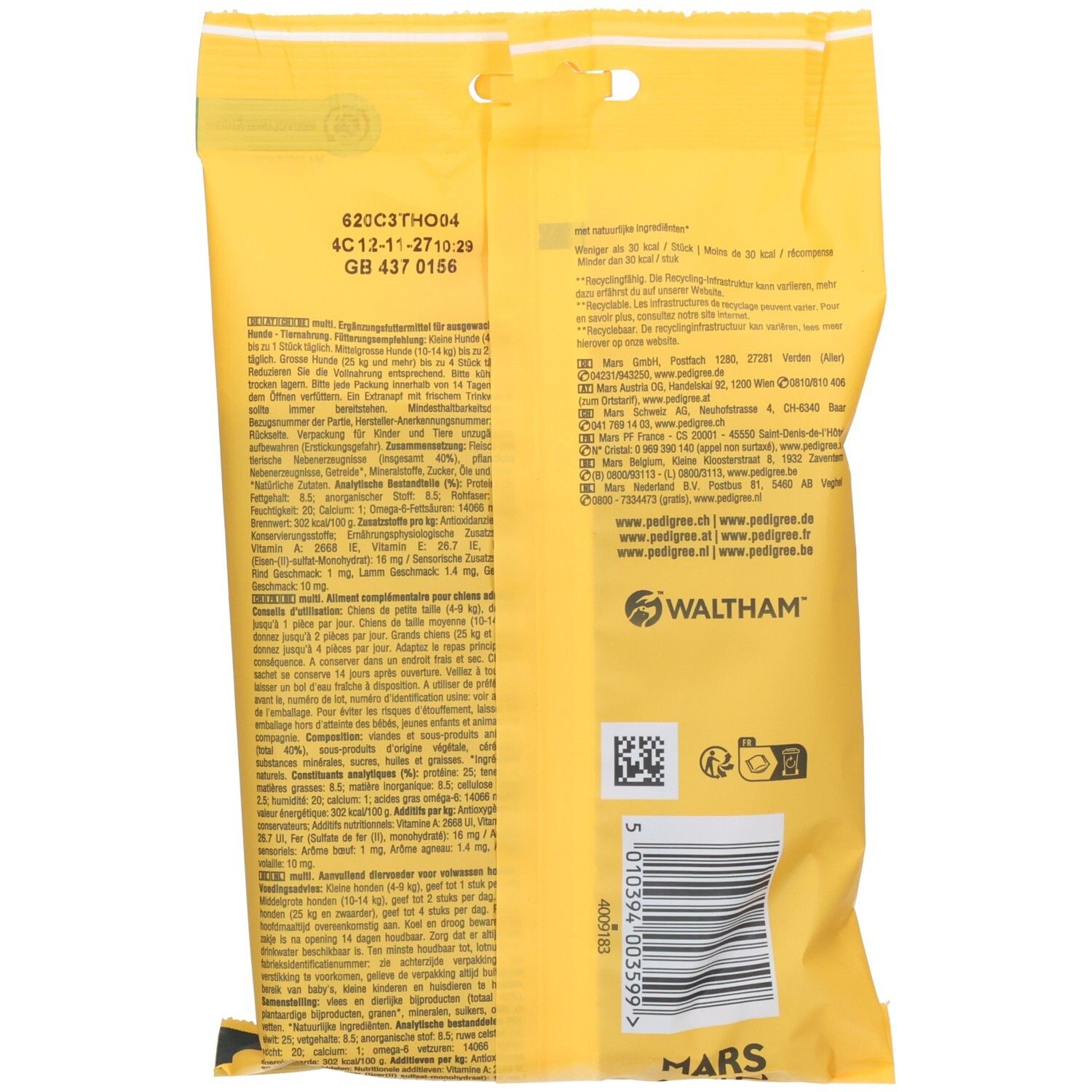 Pedigree Schmackos Multi Mix Hundeleckerlis, 20 Stück.