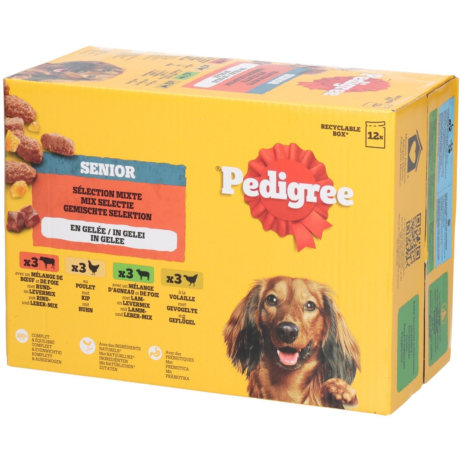 Pedigree Senior Gemischte Selektion in Gelee, 12x 100g.
