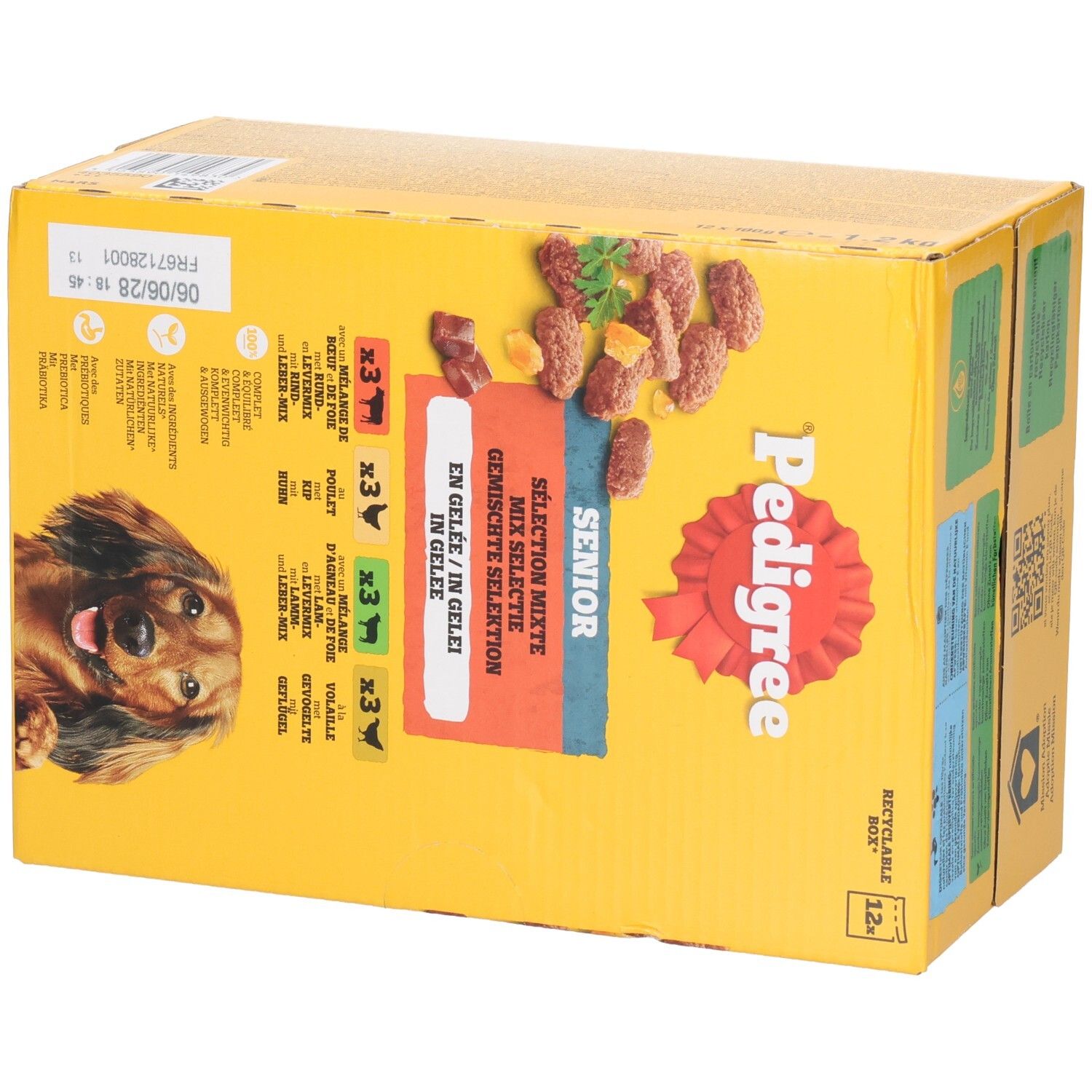 Pedigree Senior Gemischte Selektion in Gelee, 12x 100g.