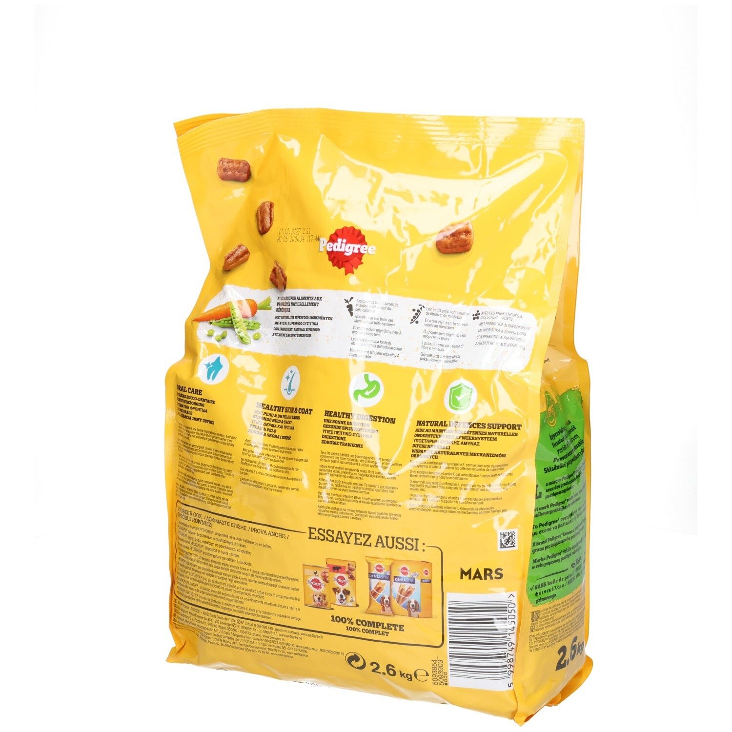 Pedigree Protein+ Adult in Gelee Hundefutter-Box mit 12x 100g Beuteln. Enthält Rind, Geflügel und Leber.