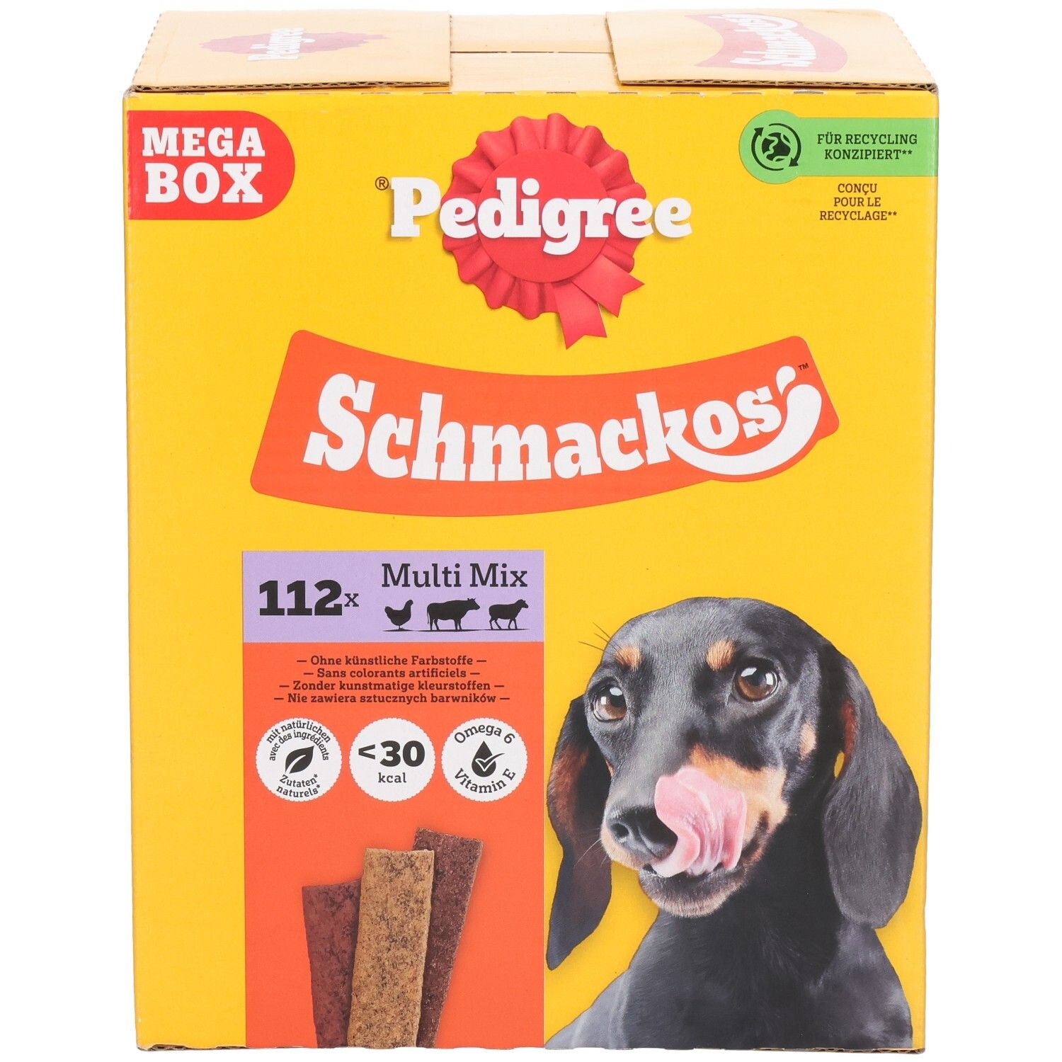 Pedigree Schmackos Multi Mix, 112 Stück, Mega Box.