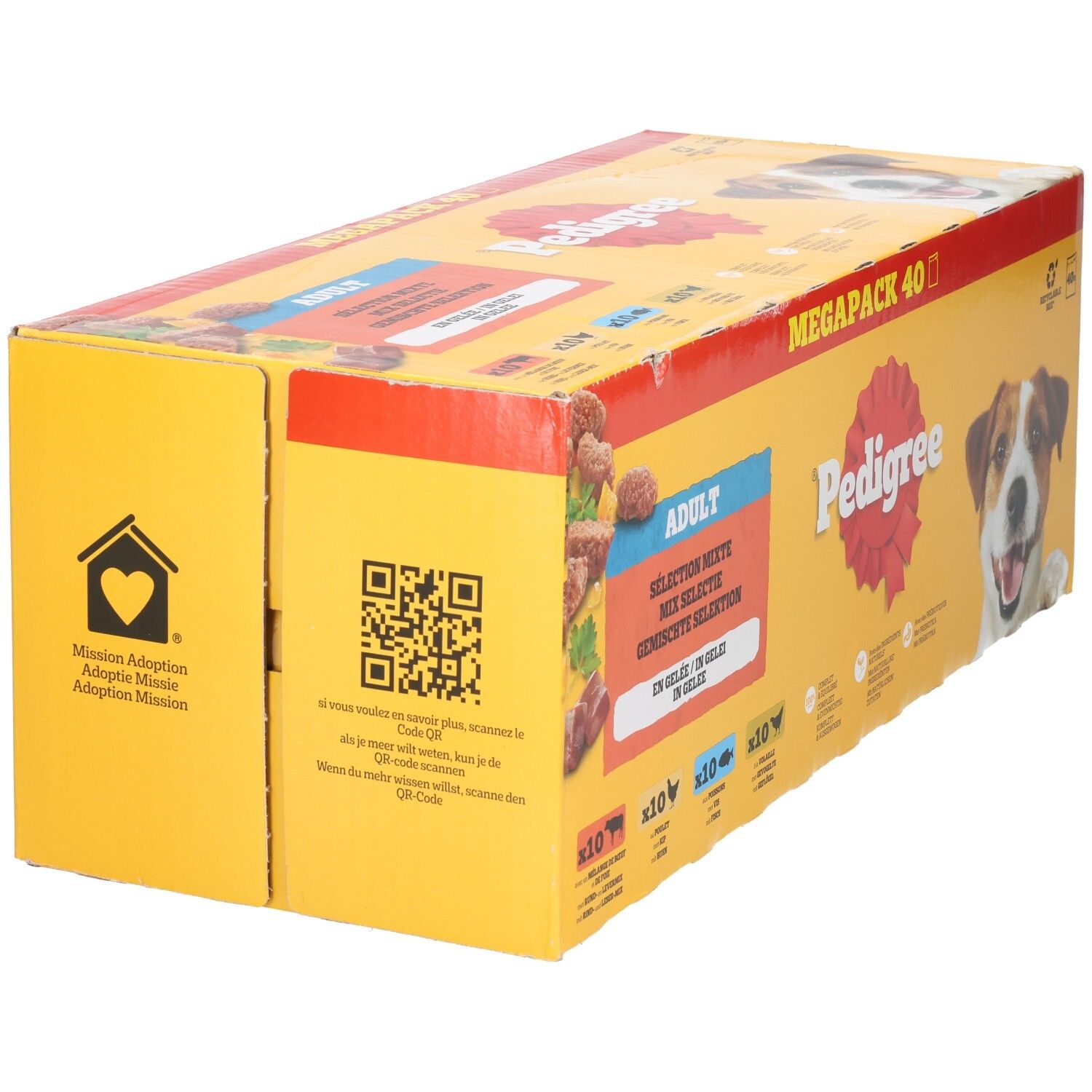 Pedigree Megapack 40 Hundefutter-Schalen.
