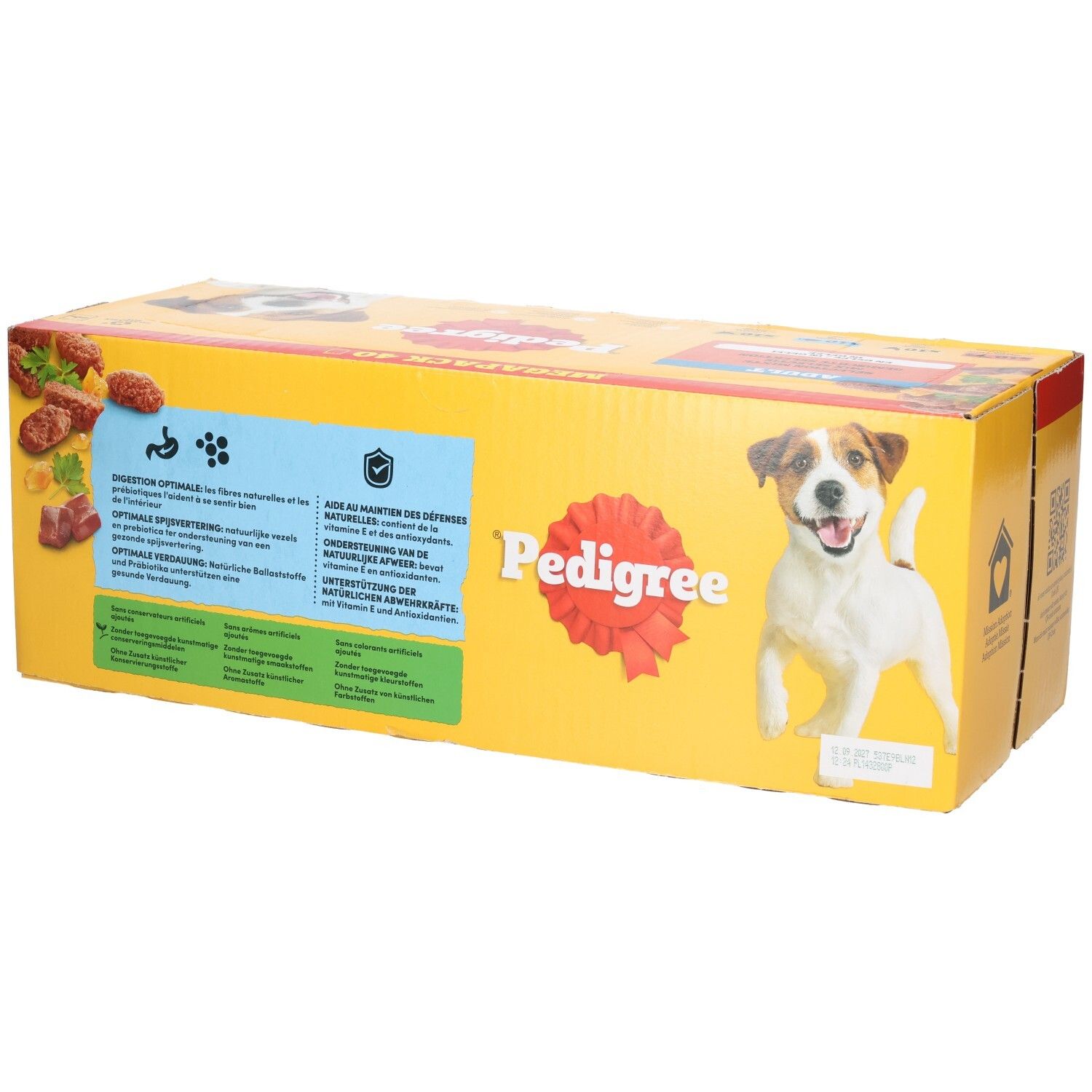 Packung Pedigree Dentastix Hundekauartikel, 18x 7 Stück, 4860g.