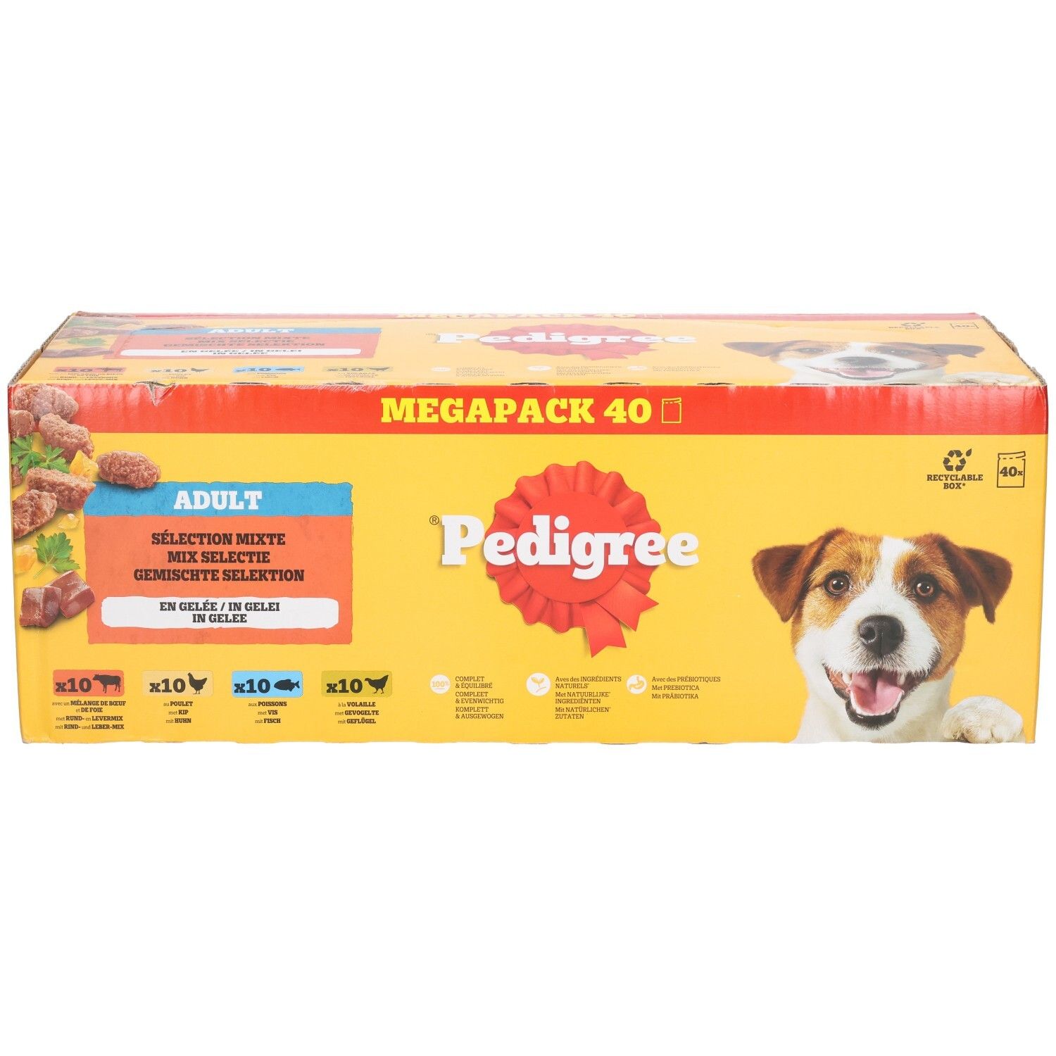 Packung Pedigree Dentastix Hundekauartikel, 18x 7 Stück, 4860g.
