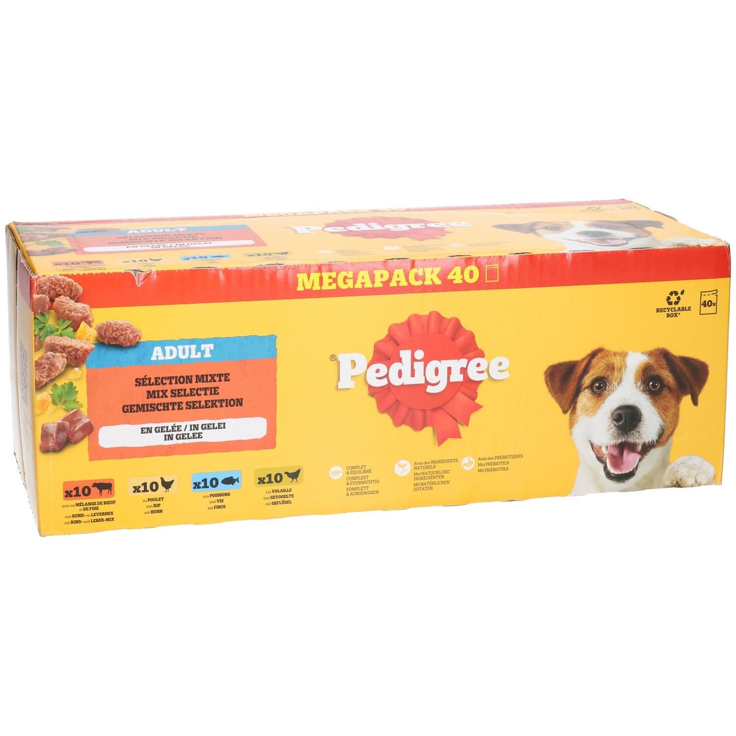 Packung Pedigree Dentastix Hundekauartikel, 18x 7 Stück, 4860g.