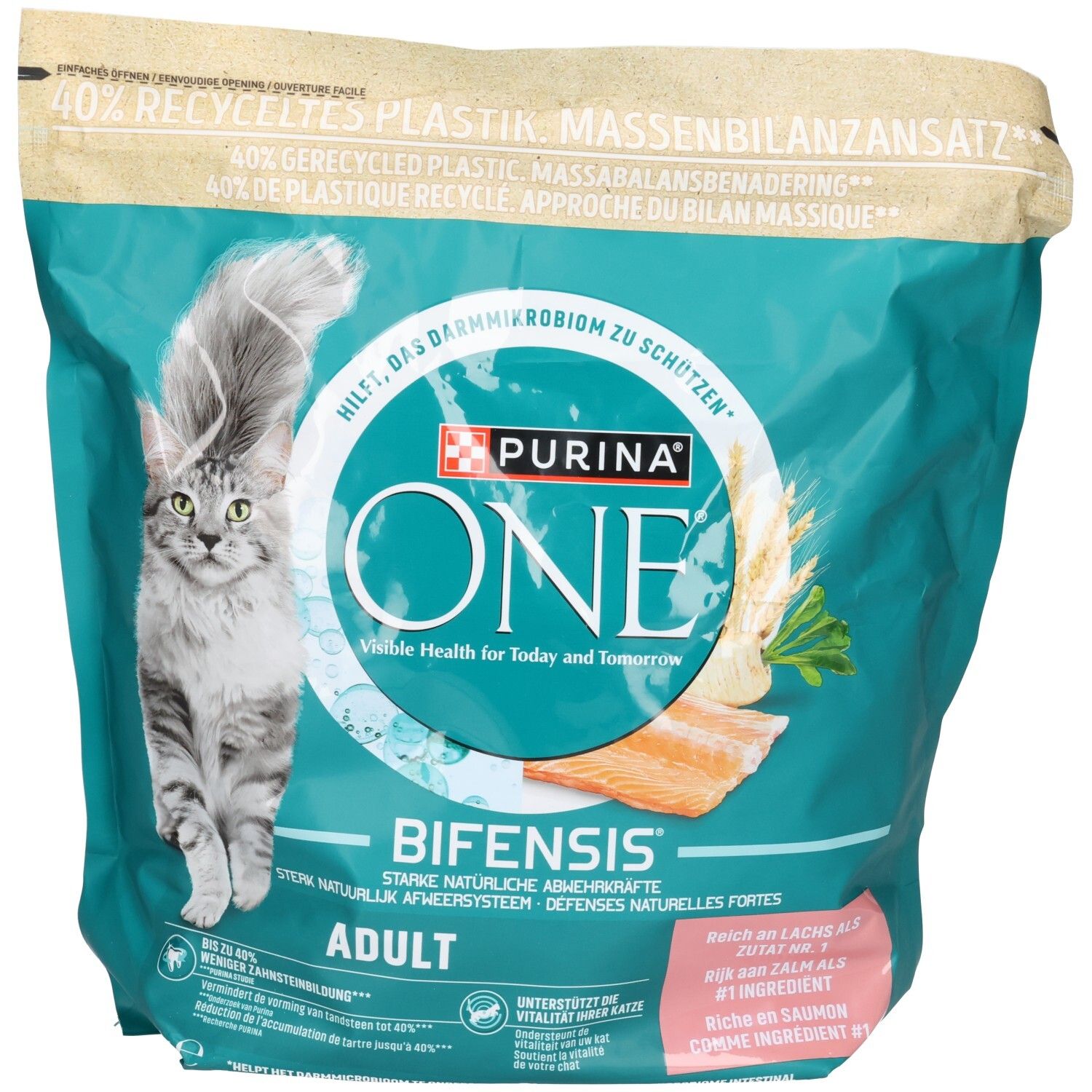 Purina ONE BIFENSIS Adult Trockenfutter für Katzen, 1,5kg.