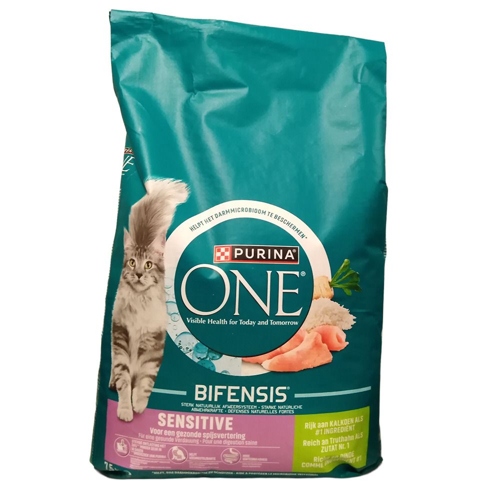 Purina ONE BIFENSIS Sensitive Katzenfutter, 1,5 kg Sack.