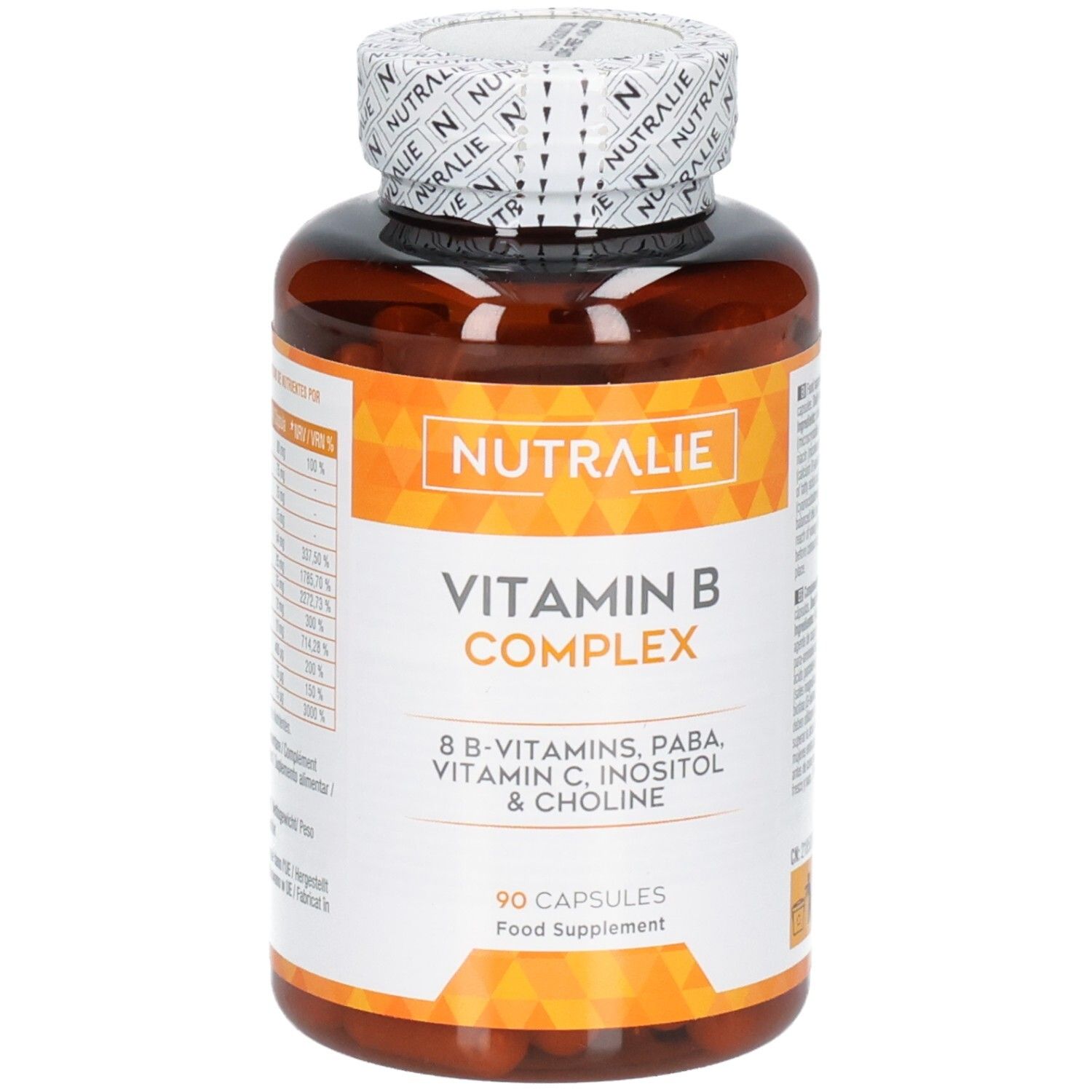 Nutralie Vitamin B Komplex Kapseln, 90 Stück.