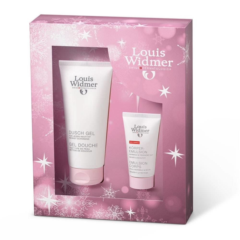 Louis Widmer Douche Gel (Licht geparfumeerd) Kerstverpakking PROMO ok UH