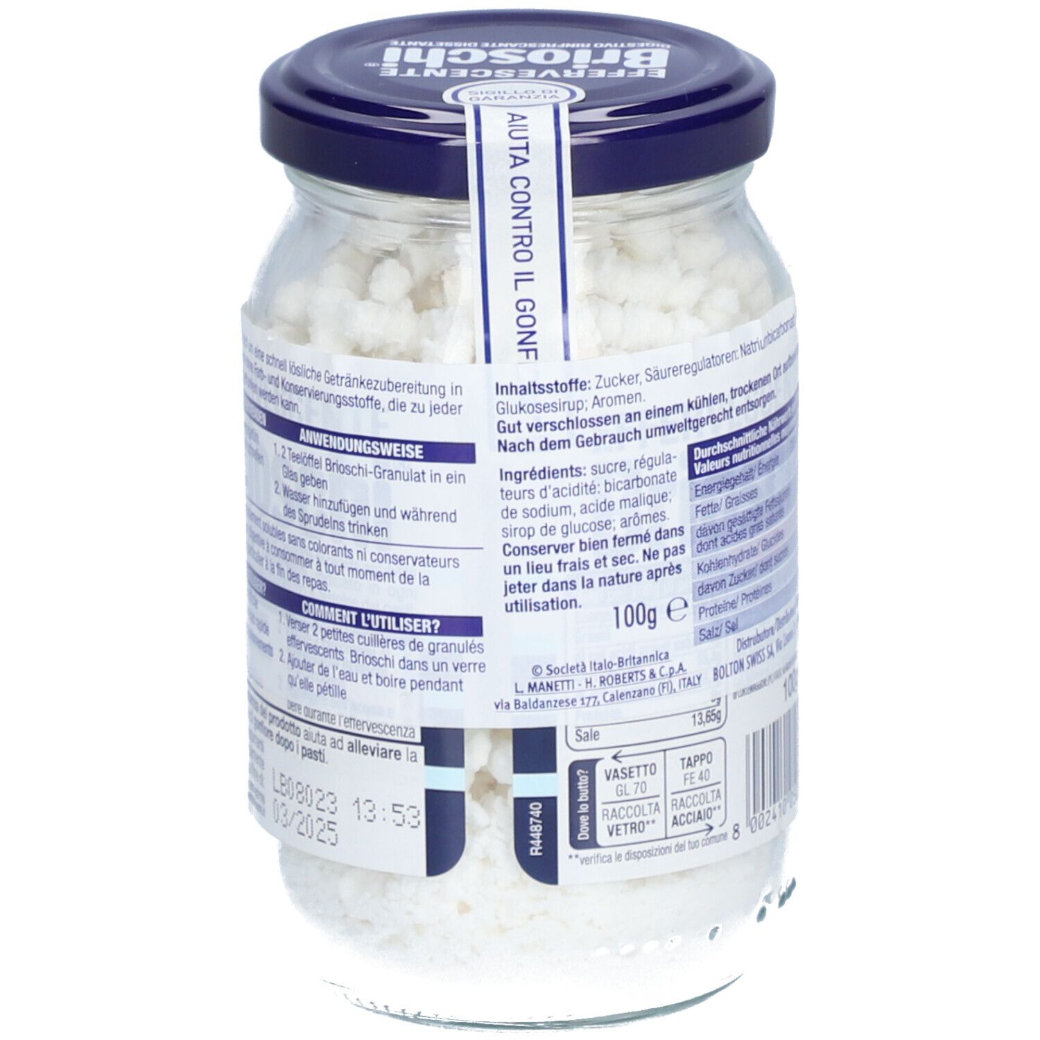 BRIOSCHI® Granulés solubles au citron