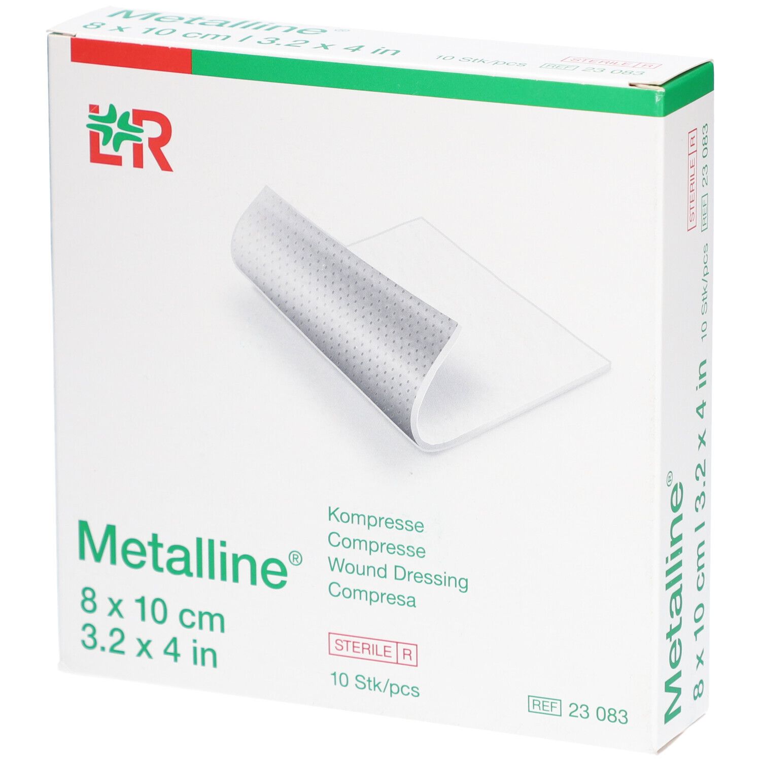 L&R Metalline Compresse Stérile 8 x 10cm