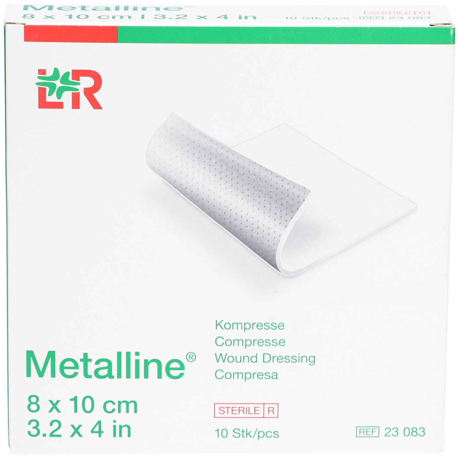 L&R Metalline Compresse Stérile 8 x 10cm