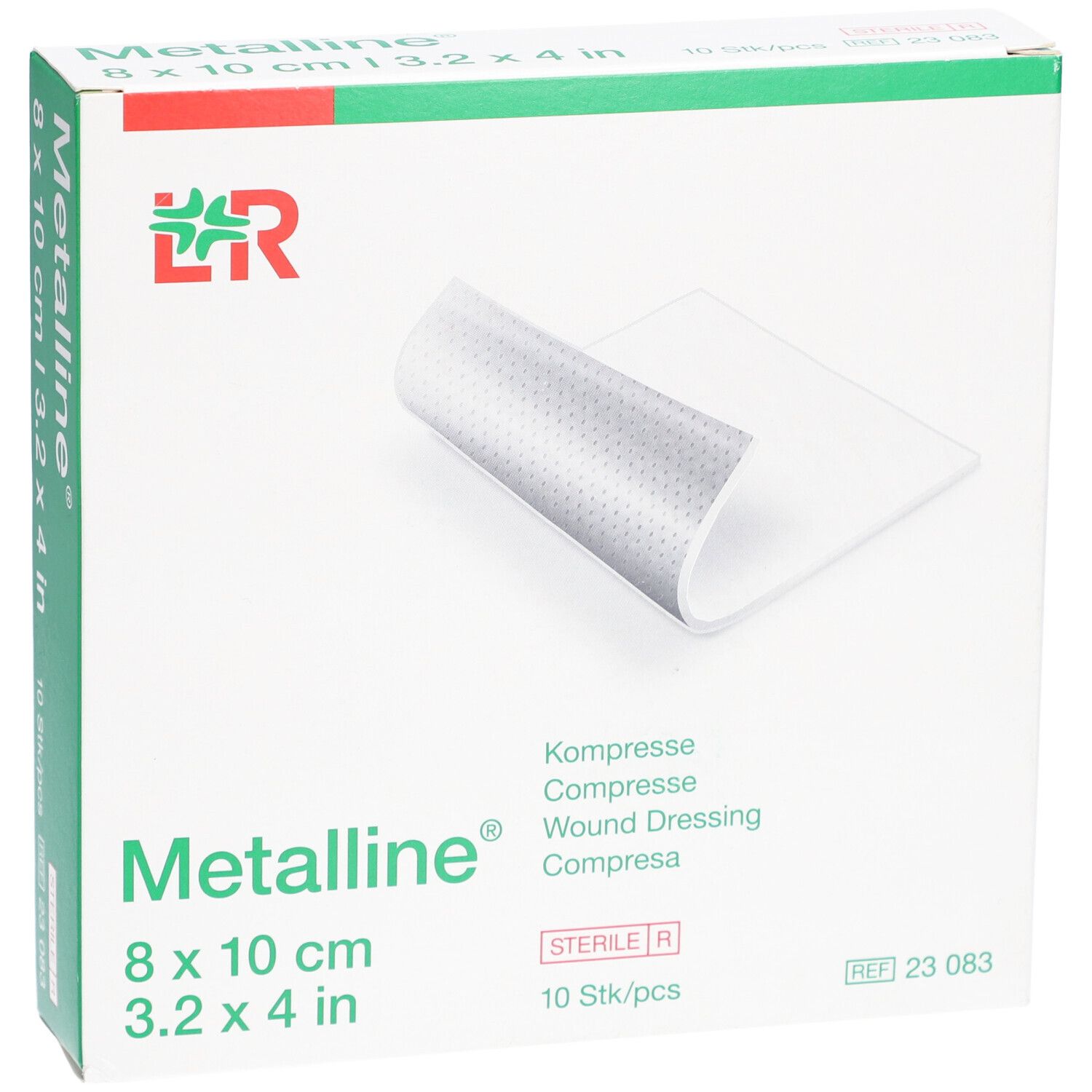 L&R Metalline Compresse Stérile 8 x 10cm