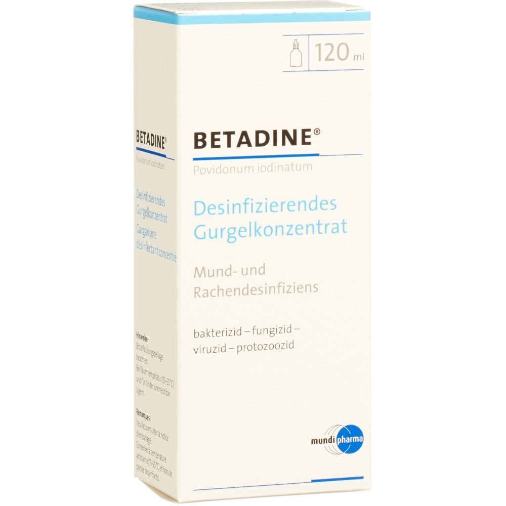 BETADINE desinfizierendes Gurgelkonzentrat 120 ml