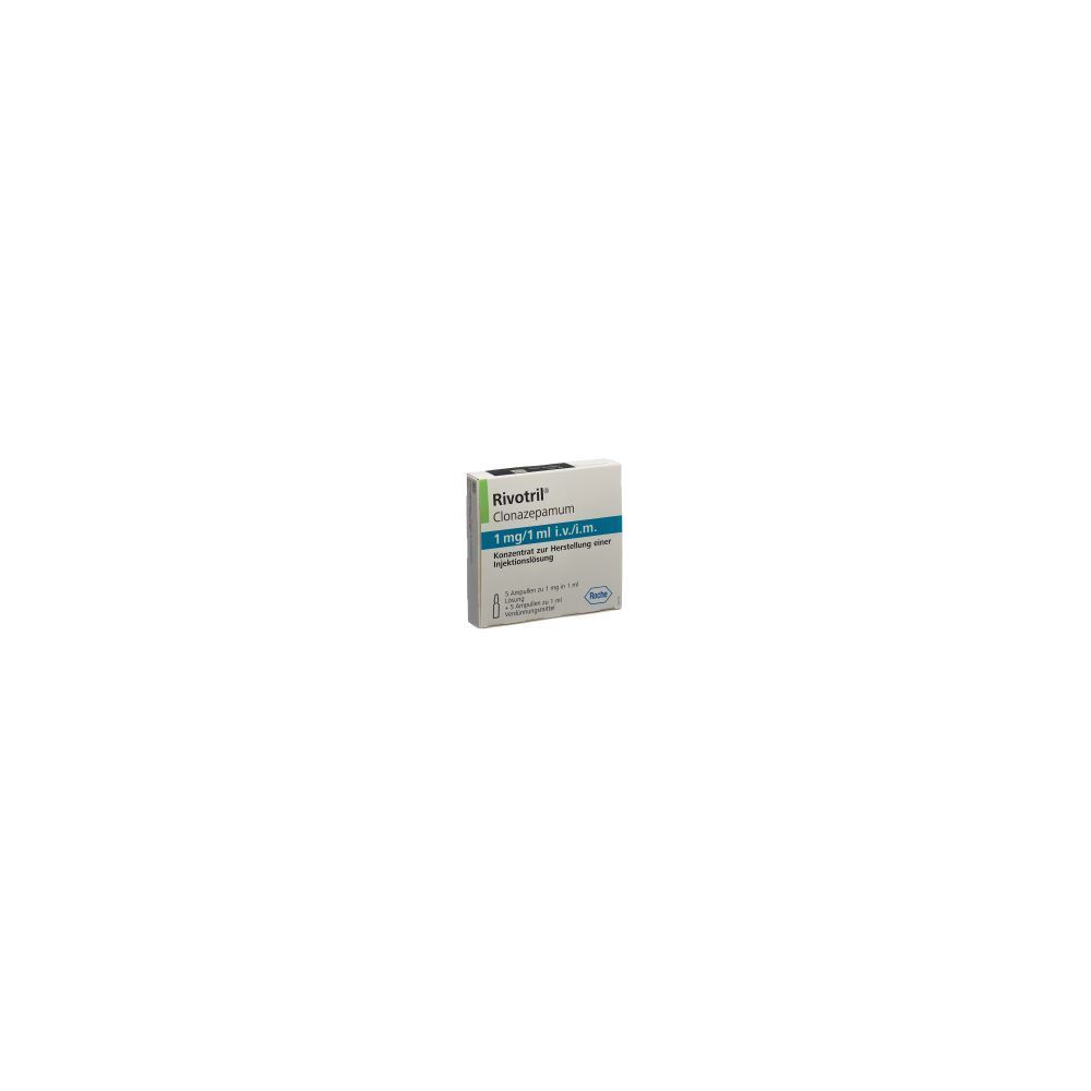 RIVOTRIL Inj Konz 1 mg 5 Amp 1 ml