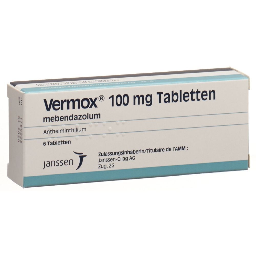 VERMOX Tabl 100 mg 6 Stk