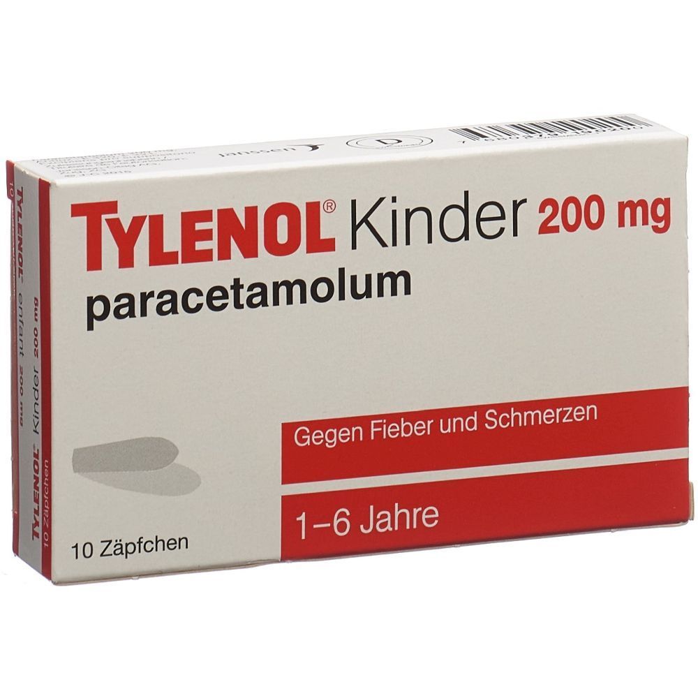TYLENOL Kinder Supp 200 mg 10 Stk