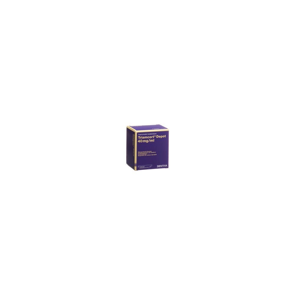 TRIAMCORT Depot Krist Susp 40 mg/ml 25 Amp 1 ml