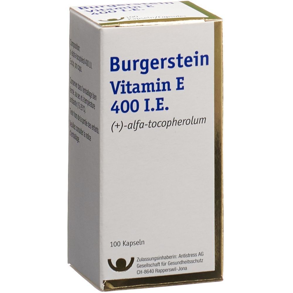 BURGERSTEIN Vitamin E Weichkaps 400 IE Ds 100 Stk
