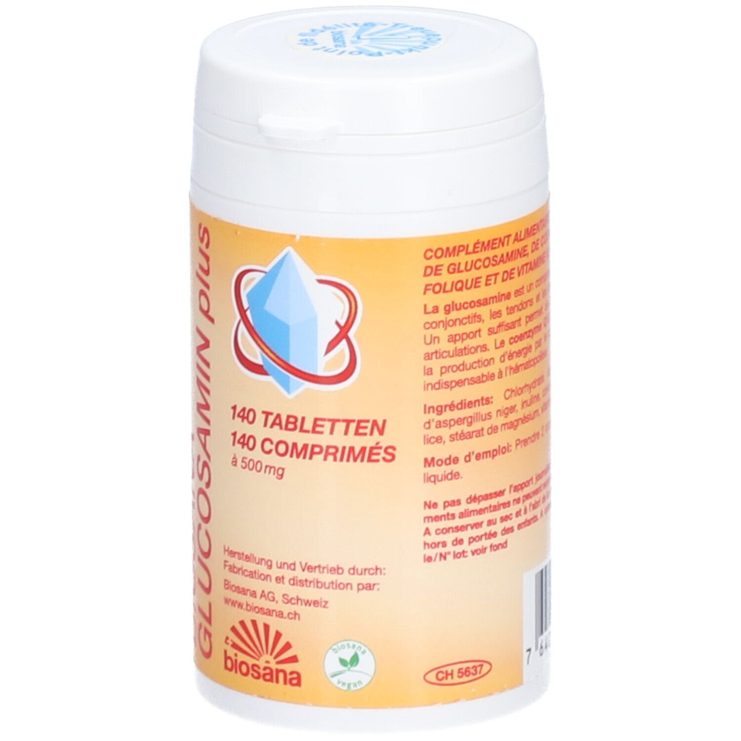 BIOSANA Glucosamin Q10 Tabl Folsäure 140 Stk