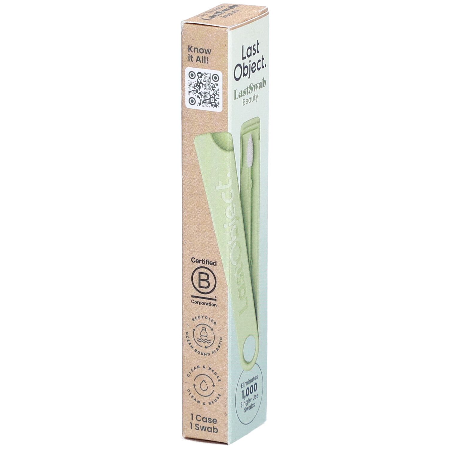 LASTSWAB Beauty wiederverwendbare Wattestäbchen grün