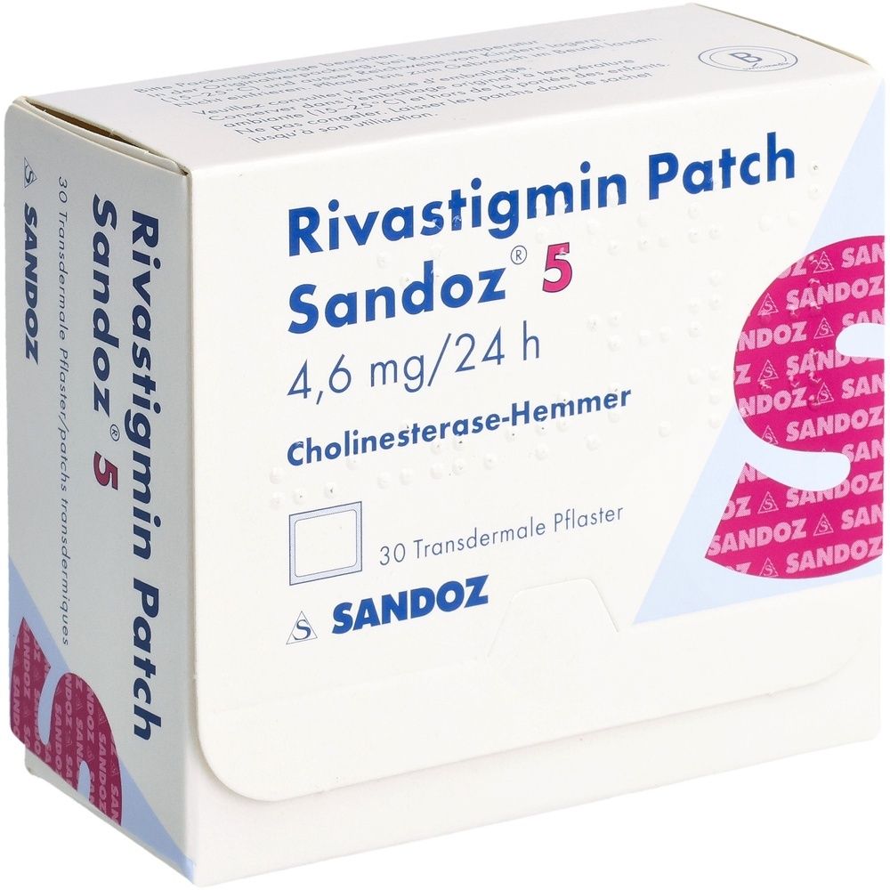 RIVASTIGMIN Patch Sandoz 5 4.6 mg/24h 30 Stk
