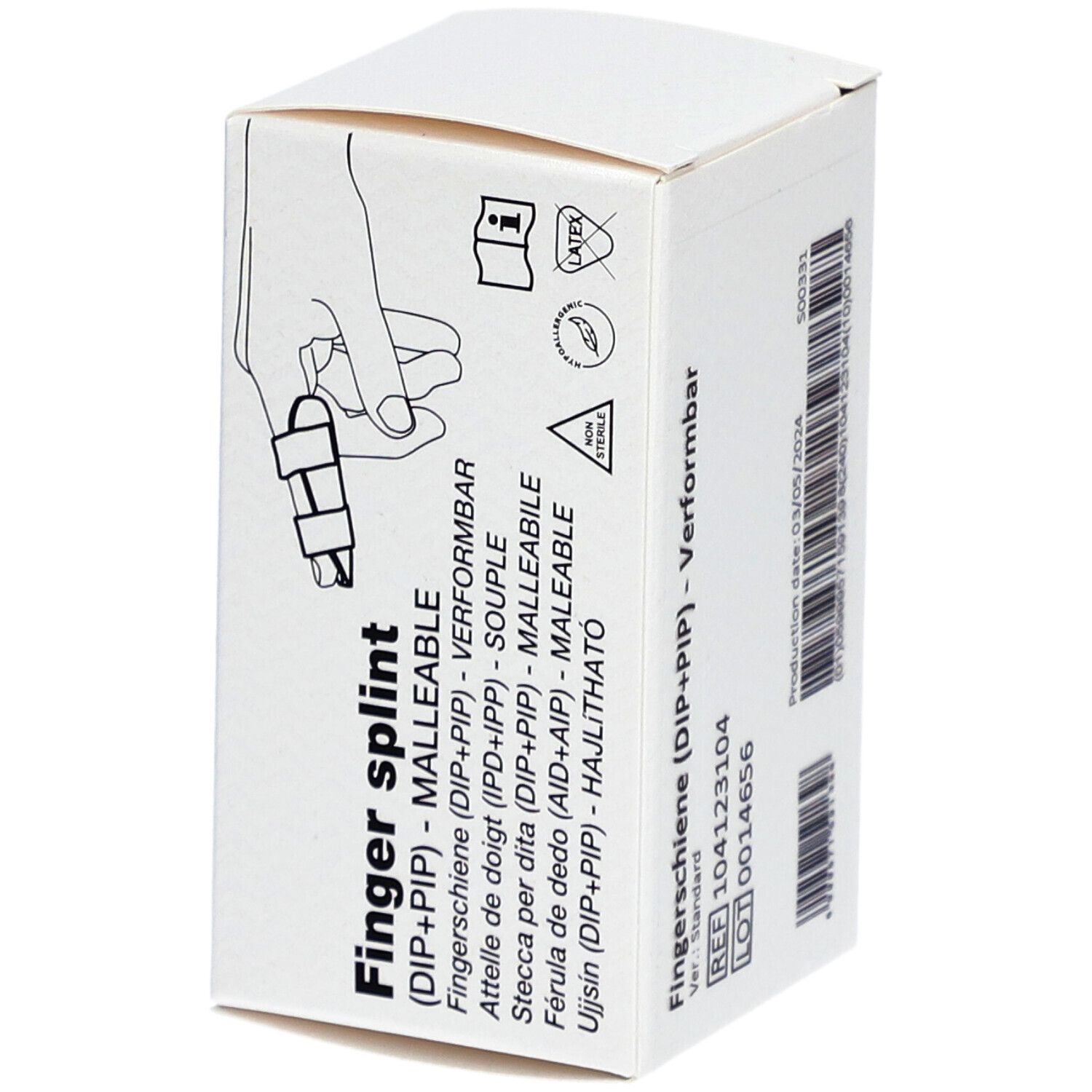 CHRISOFIX attelle de doigt IPD+IPP S souple