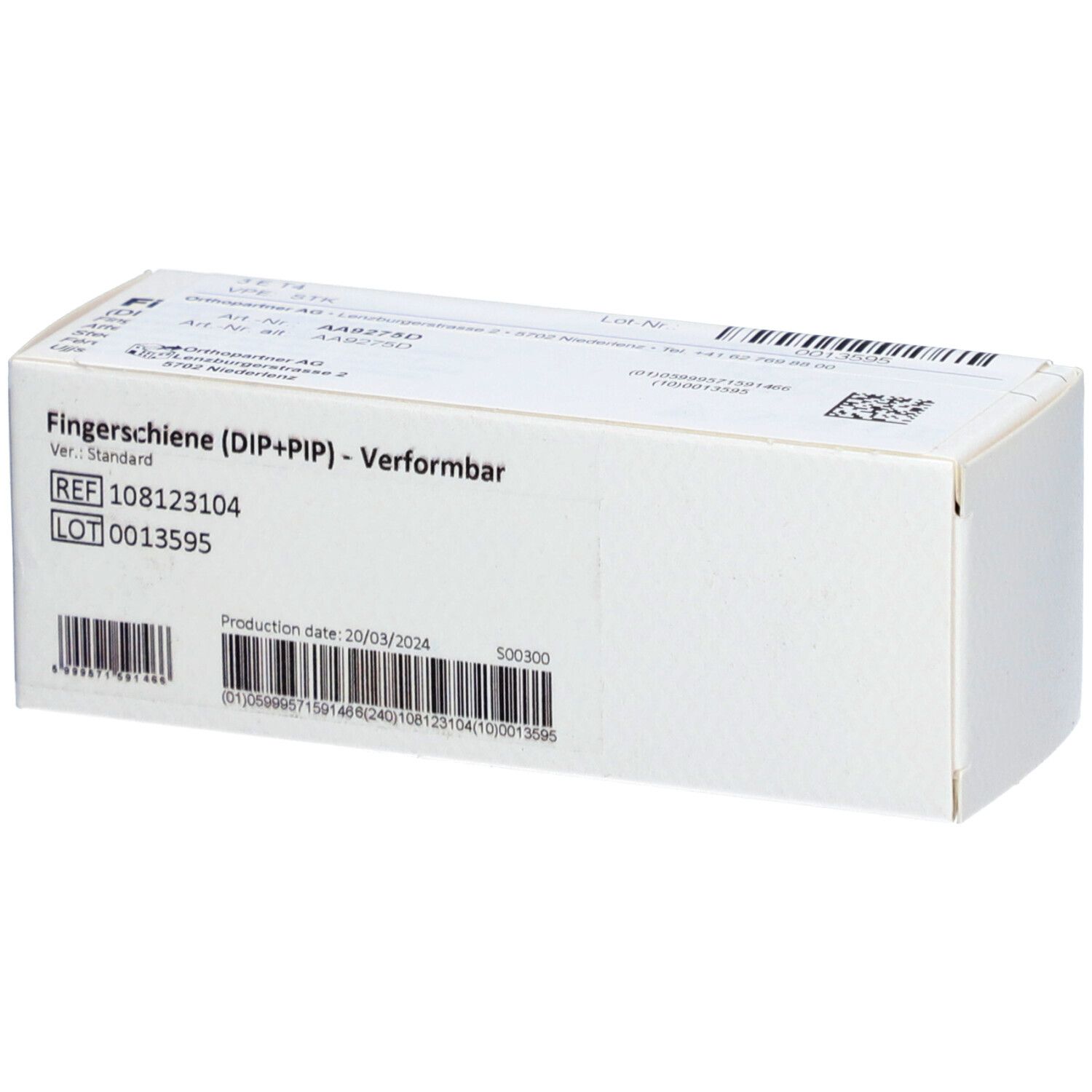 CHRISOFIX attelle de doigt IPD+IPP L souple