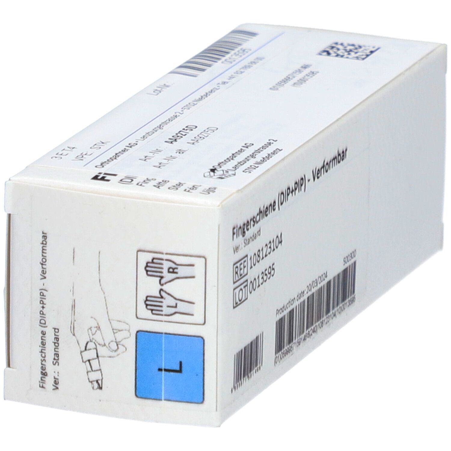 CHRISOFIX attelle de doigt IPD+IPP L souple