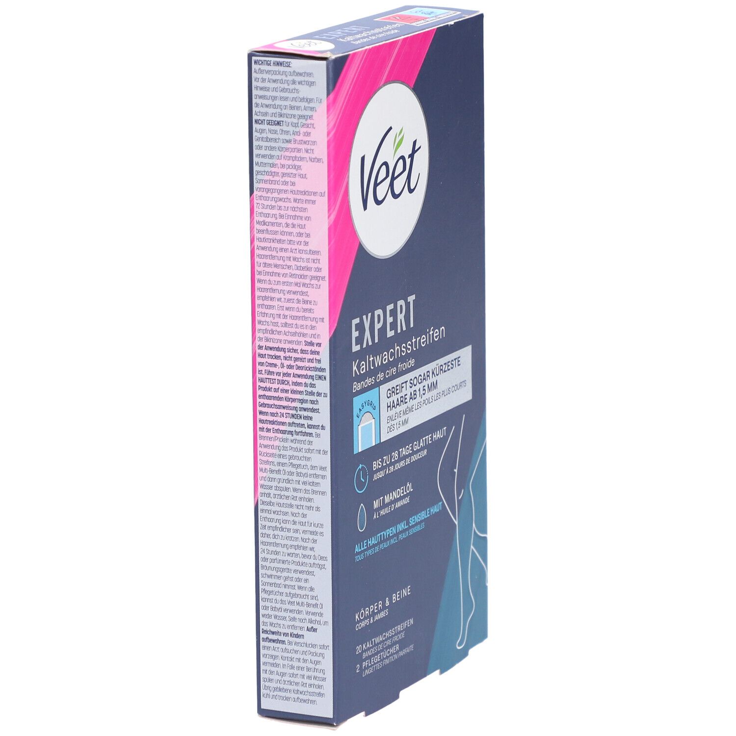VEET Expert Bandes de cire froide Corps et jambes
