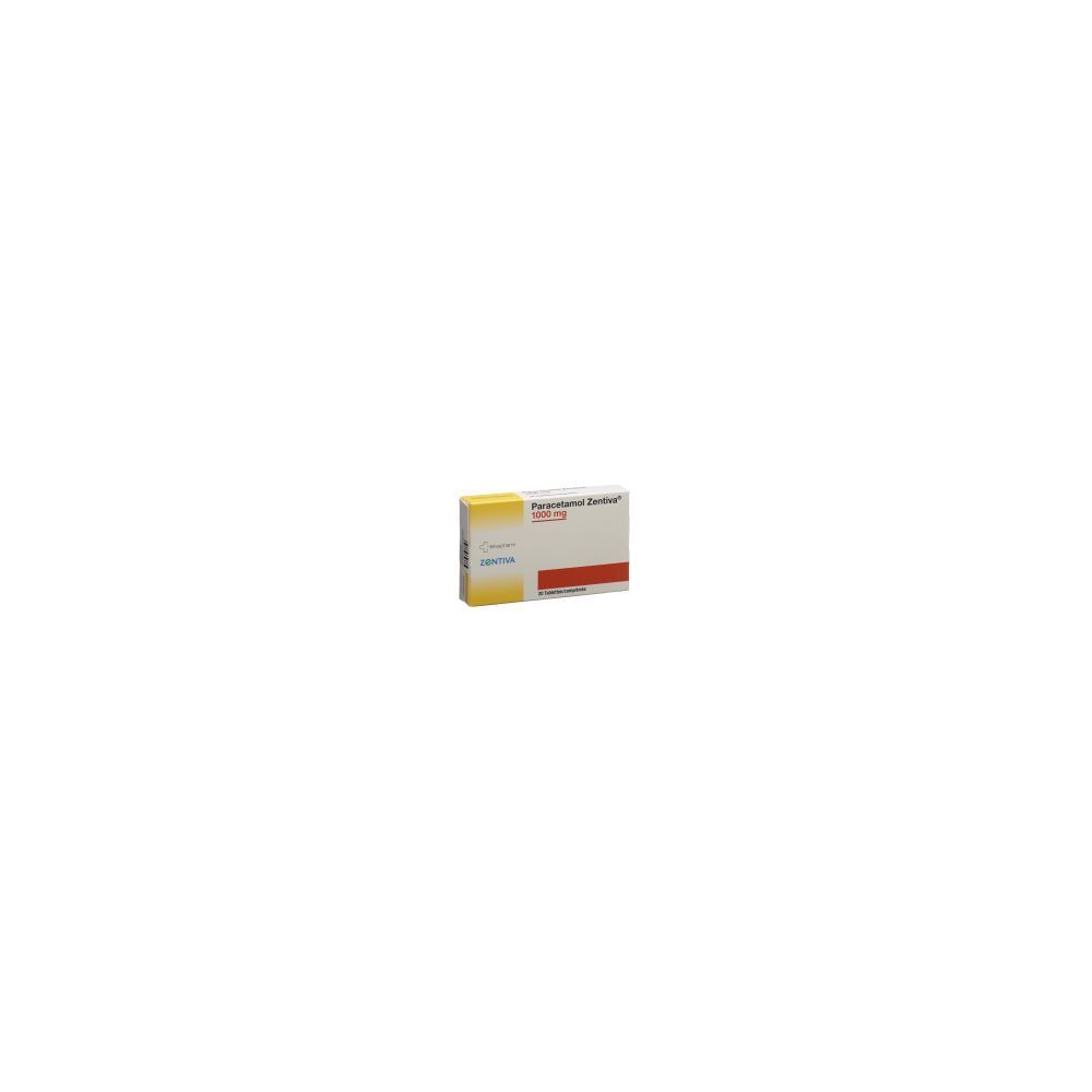 PARACETAMOL Zentiva Tabl 1000 mg 20 Stk
