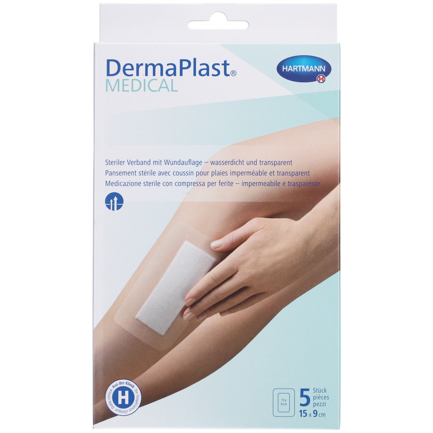 HARTMANN Dermaplast® Medical Steriles Transparentpflaster 15 x 9 cm