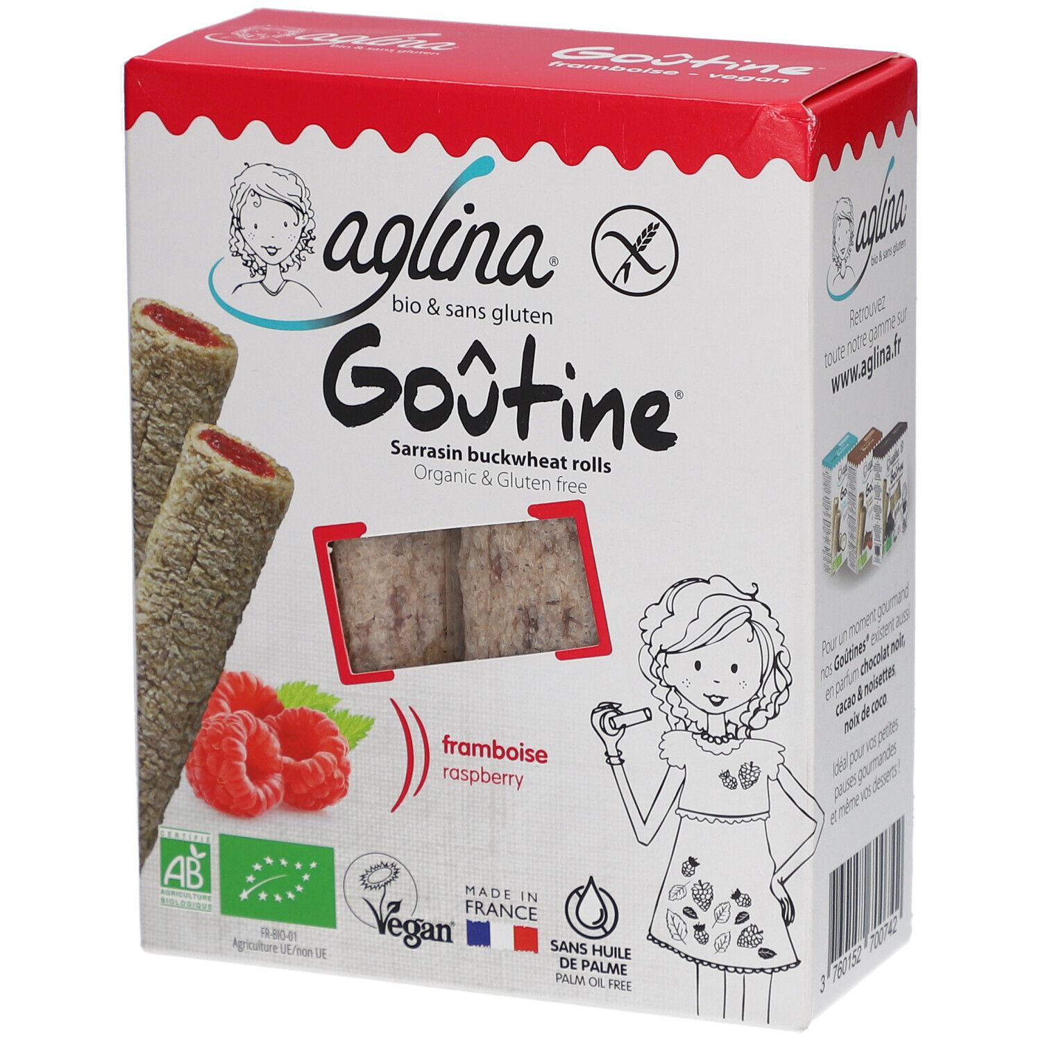 Aglina Goûtine Sarrasin Framboise Bio