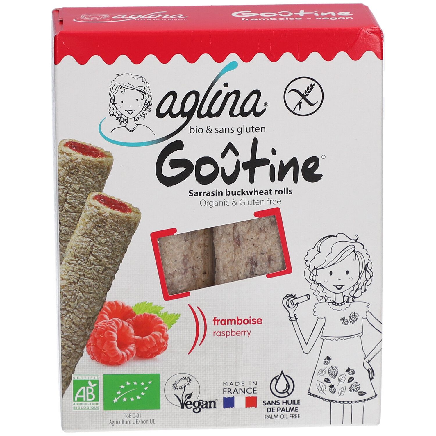 Aglina Goûtine Sarrasin Framboise Bio