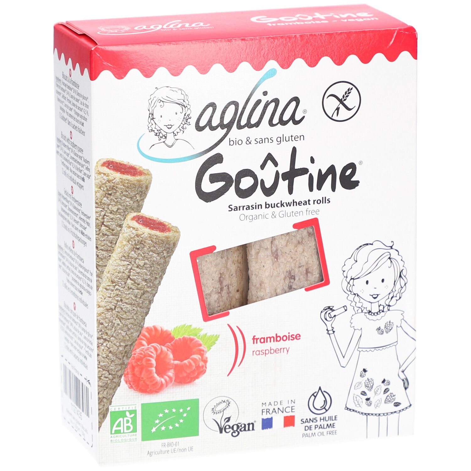 Aglina Goûtine Sarrasin Framboise Bio