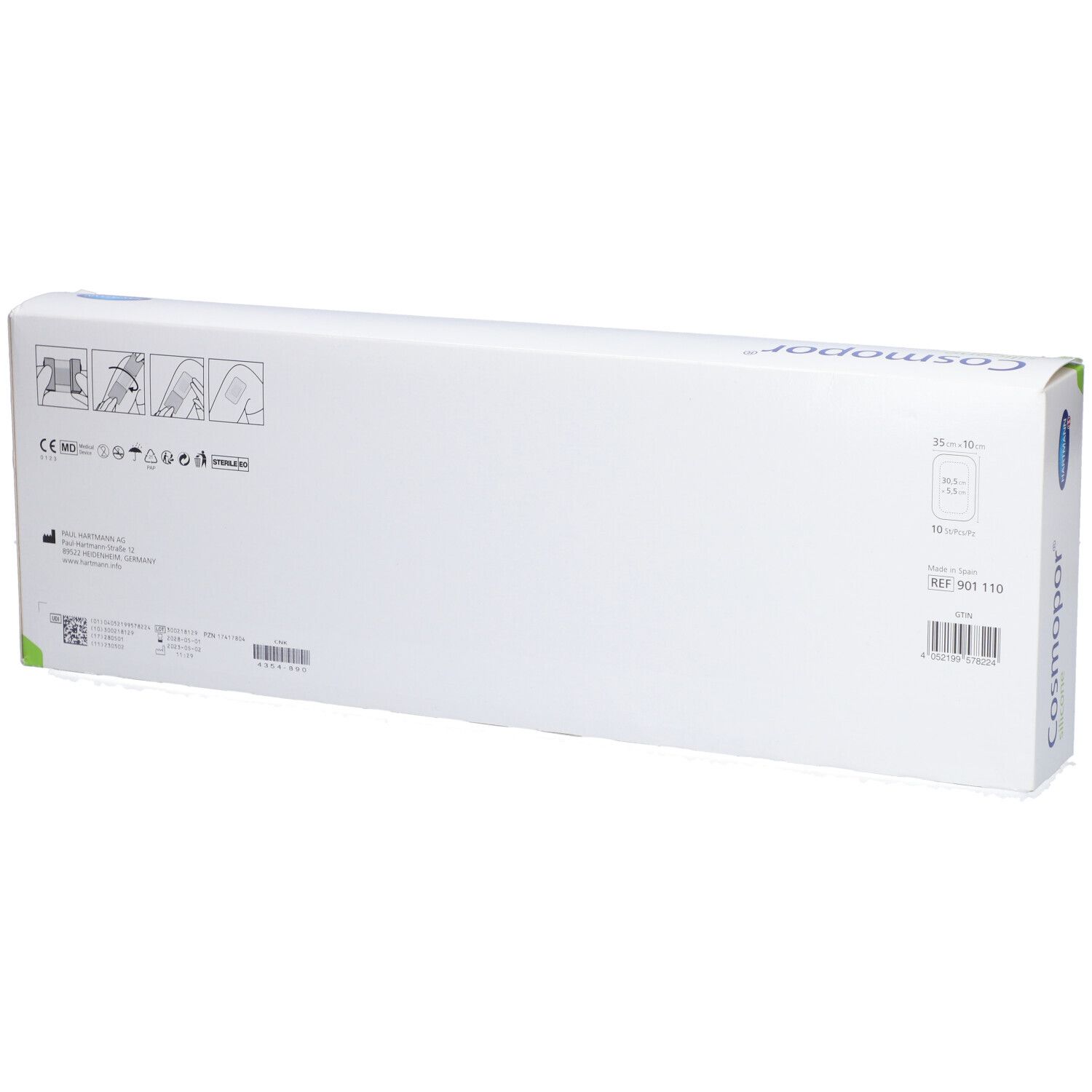 Cosmopor® Silikon 35 x 10 cm