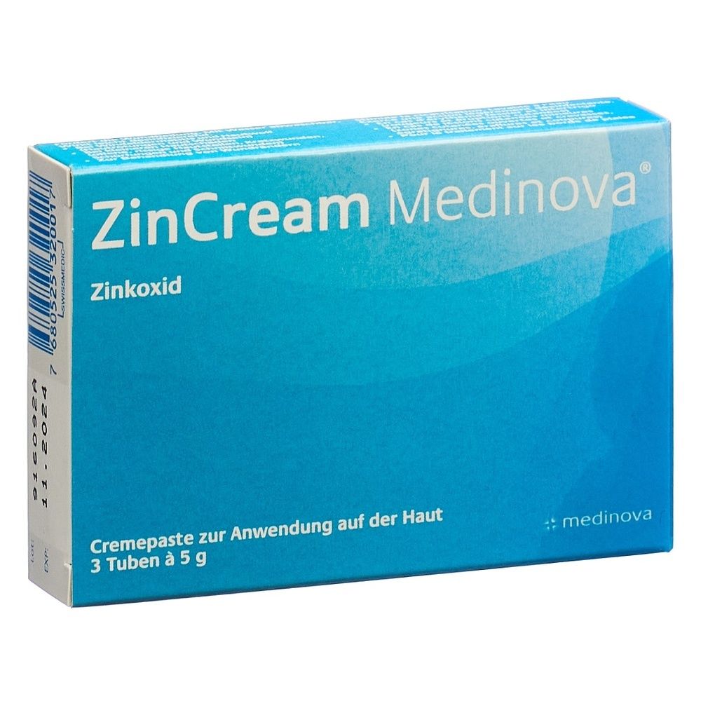 ZINCREAM Medinova Crèmepaste 3 Tb 5 g